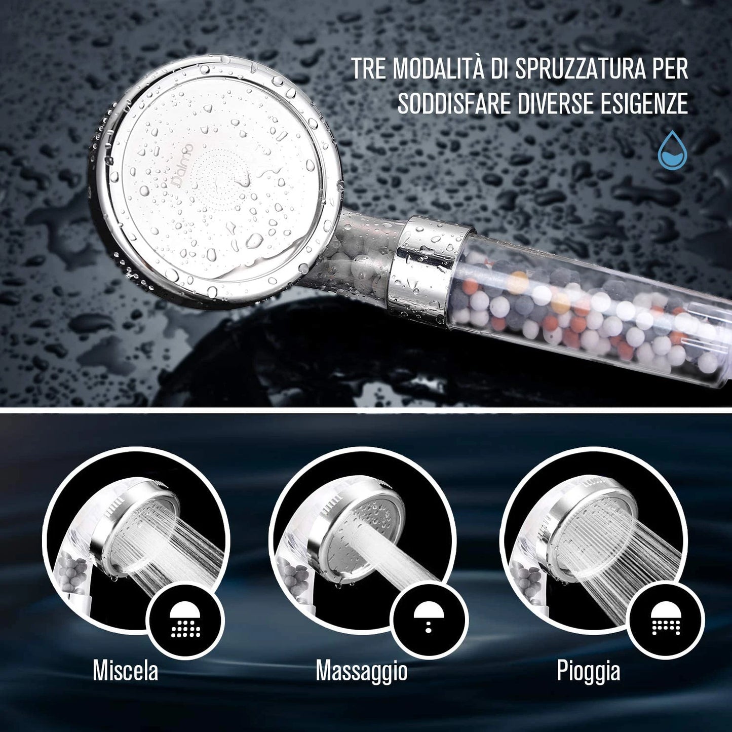 High-Pressure Filtered Showerhead